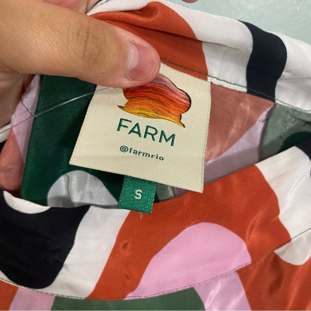 Farm Rio Wave Gradient Midi Skirt‎ Small - Picture 3 of 5